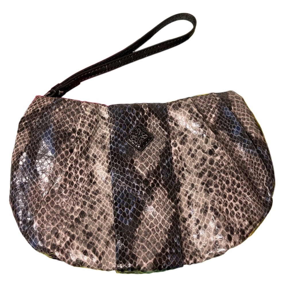 Vera Wang Simply Vera Sophisticated Snakeskin Wristlet NWOT